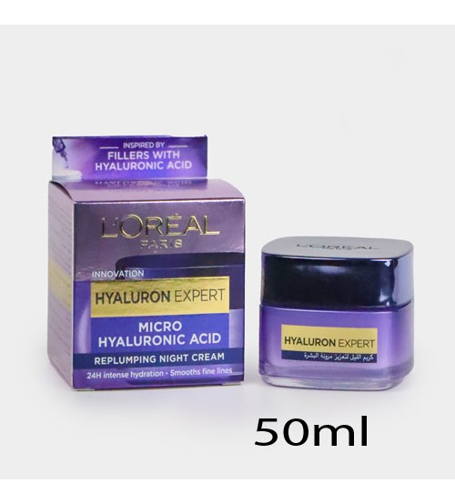 Loreal Paris Hyaluron Expert Micro Hyaluronic Acid Replumping Night Cream 50ml